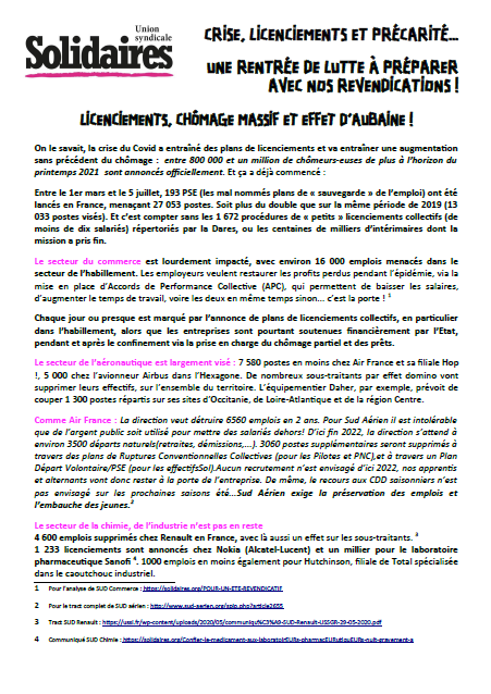 4 pages emploi chomage